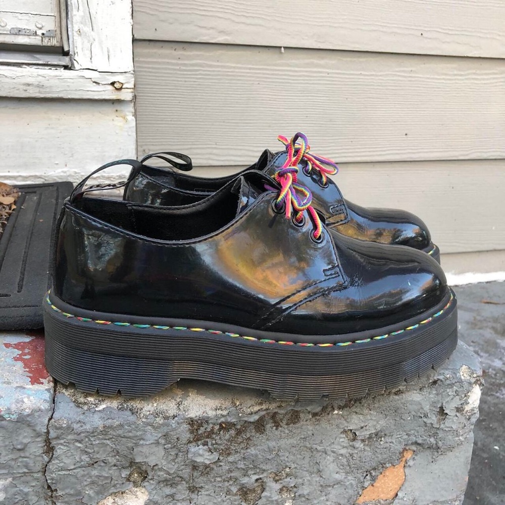 Rainbow quad Dr. Martens